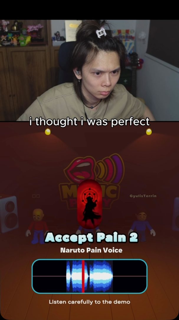 i am a voice act..... nvm #gaming #naruto #mimicparty