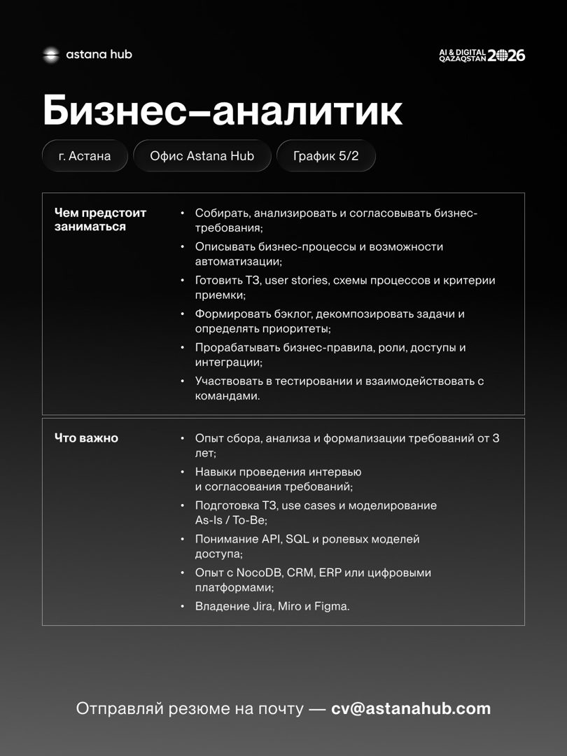 🚀 Мансабыңызды Astana Hub-пен бірге дамытыңыз! — 2/9